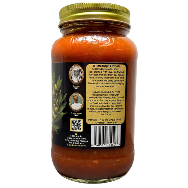 Davide - Original All Natural Tomato Sauce 26 oz