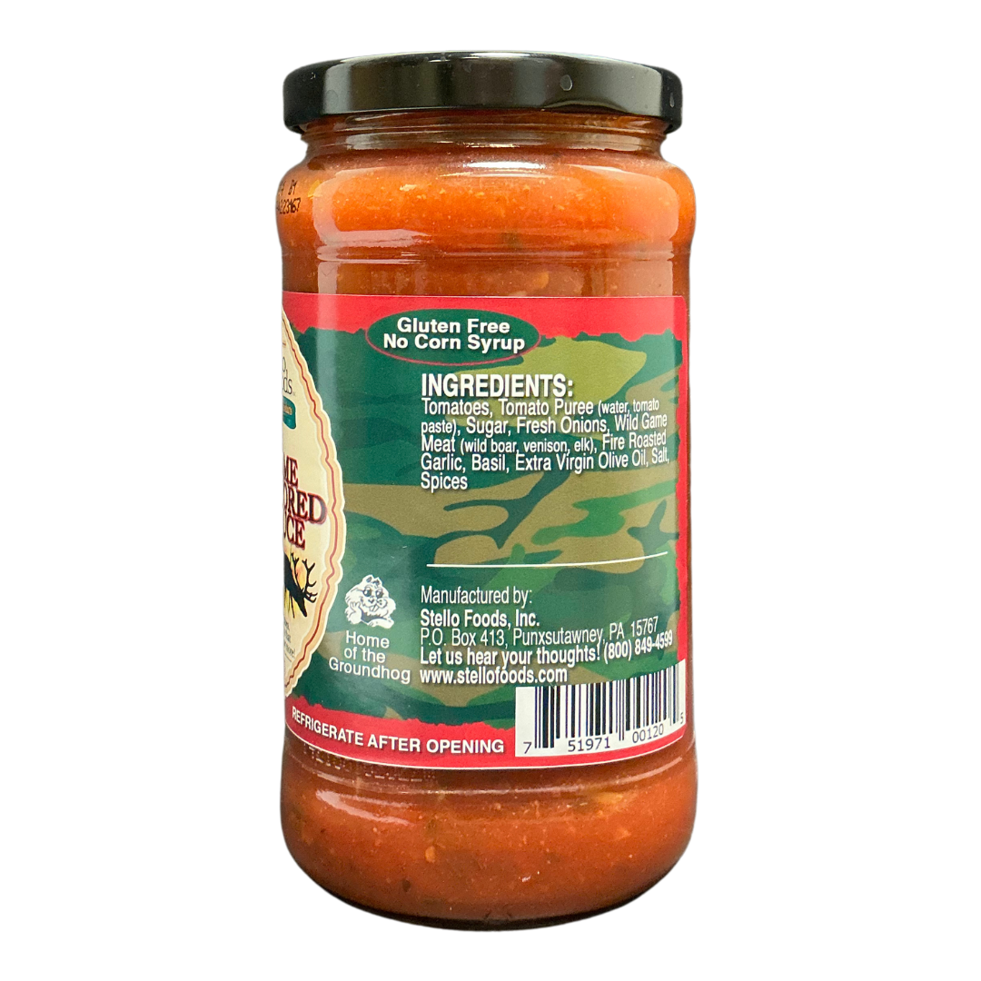 Stello Foods - Rosie's Wild Game Meat Flavored Sauce 18 oz