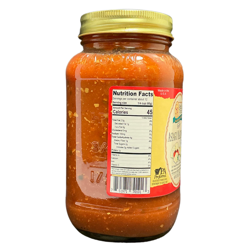 Stello Foods - Rosie's Asiago Marinara Sauce 26 oz