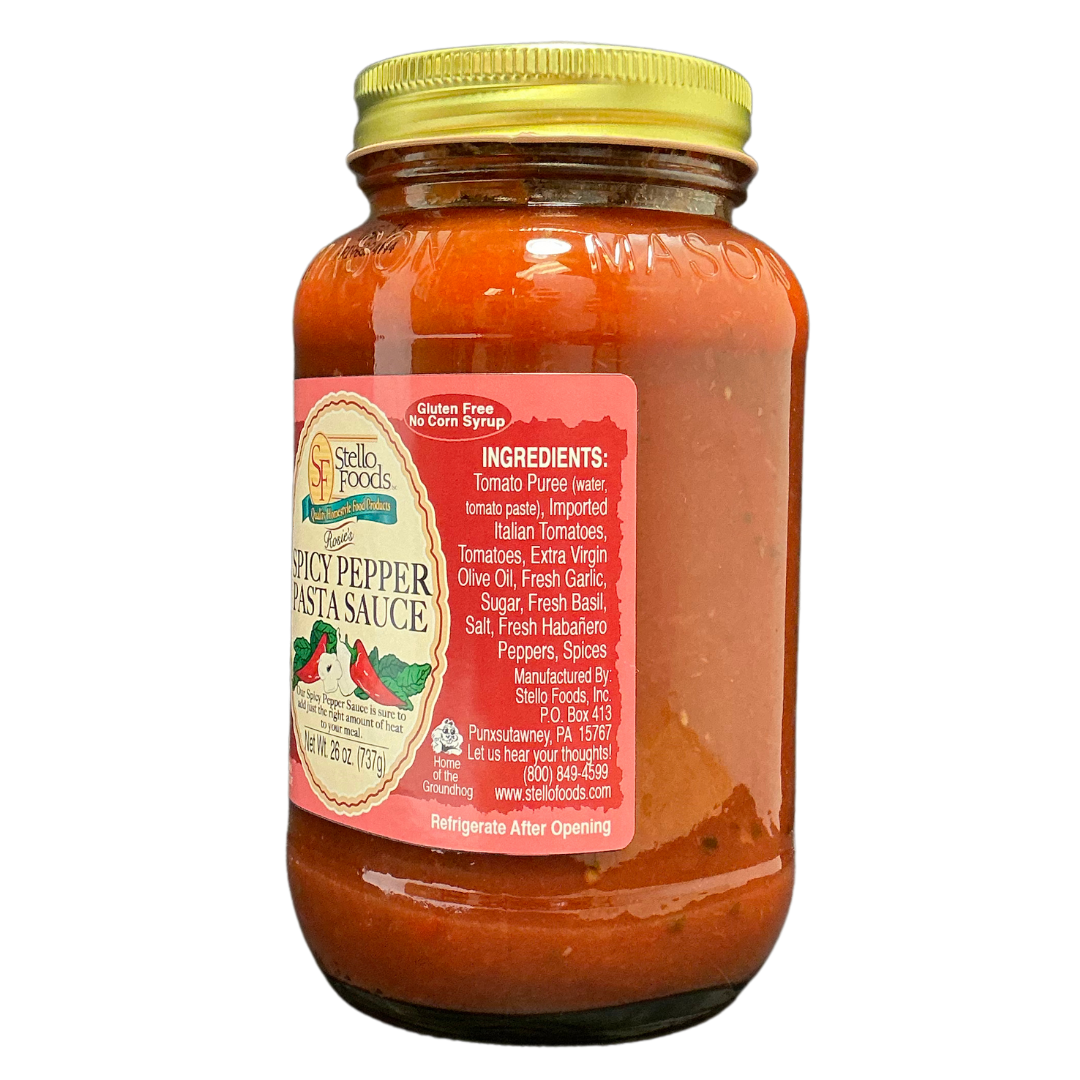 Stello Foods - Rosie's Spicy Pepper Pasta Sauce 26 oz