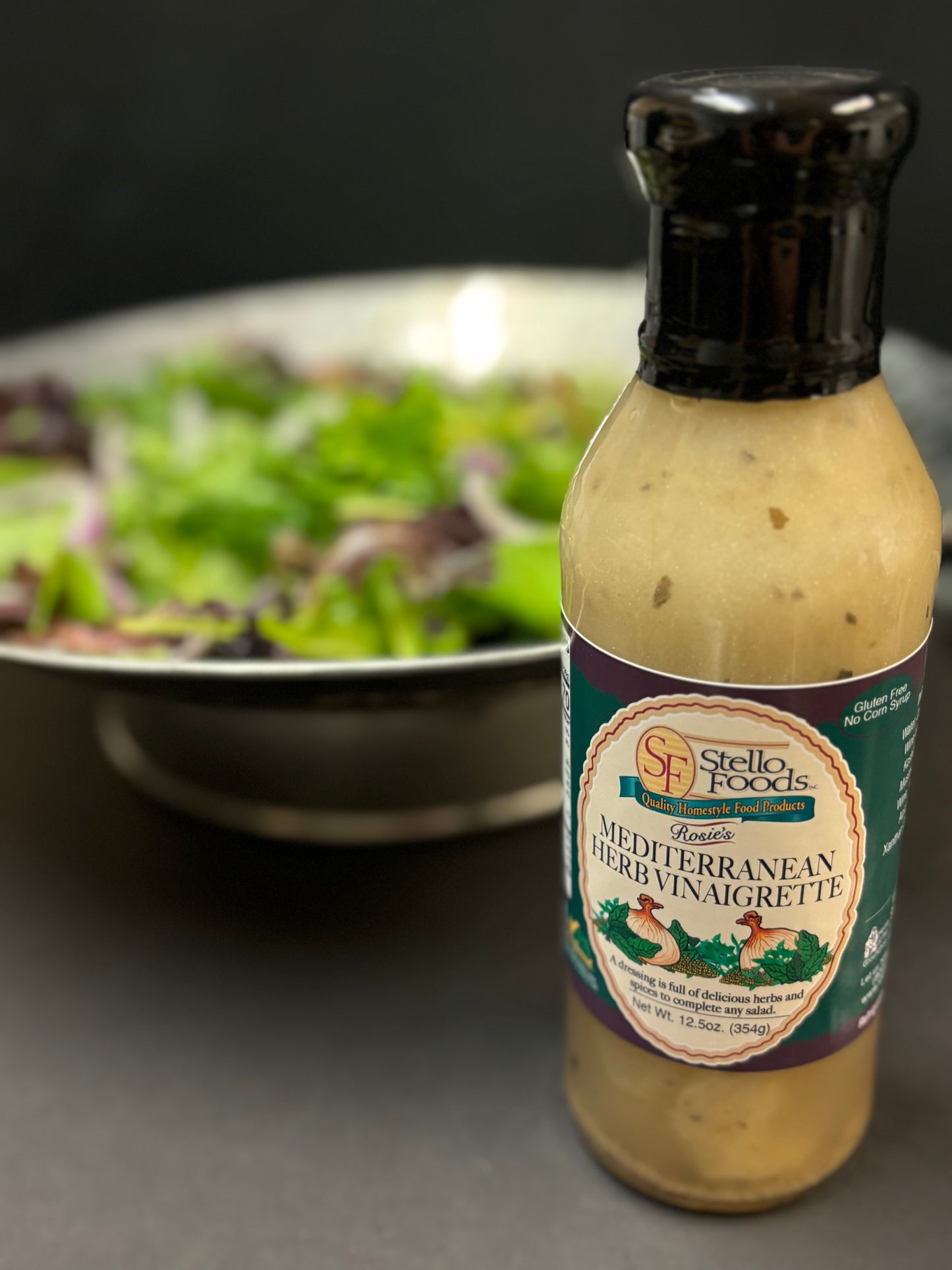 Stello Foods - Rosie's Mediterranean Herb Vinaigrette 12.5 oz