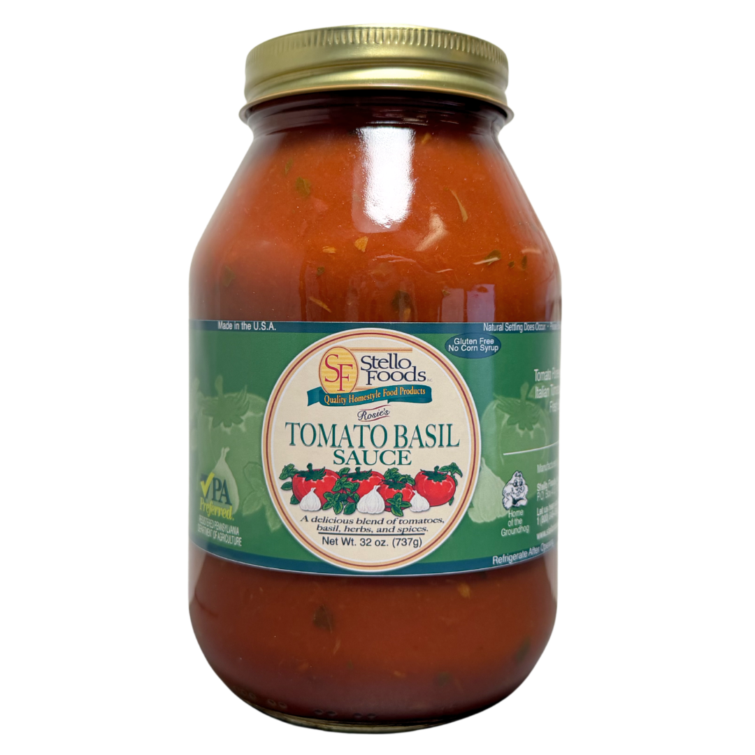 Stello Foods - Rosie's Tomato Basil Spaghetti Sauce 32 oz