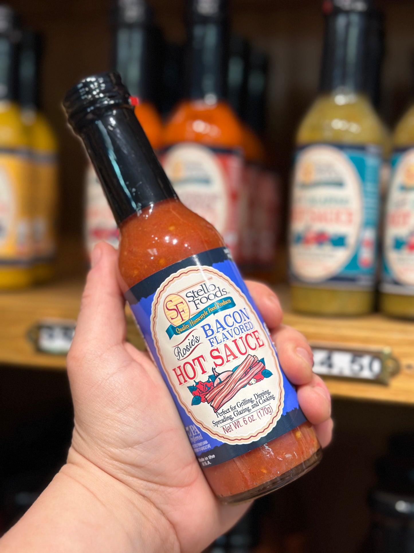 Stello Foods - Rosie's Bacon Flavored Hot Sauce 6oz