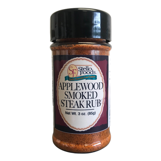 Stello Foods Spices   Apple Wood Smoked Steak Rub 3.0 oz
