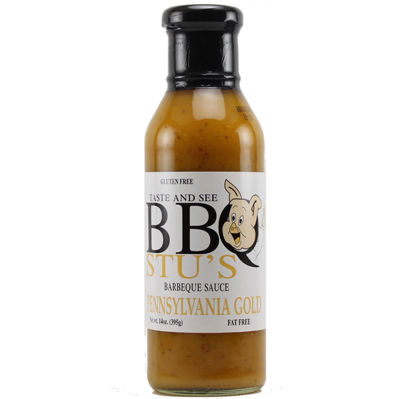 BBQ Stu's Mustard Barbecue Sauce 14 oz