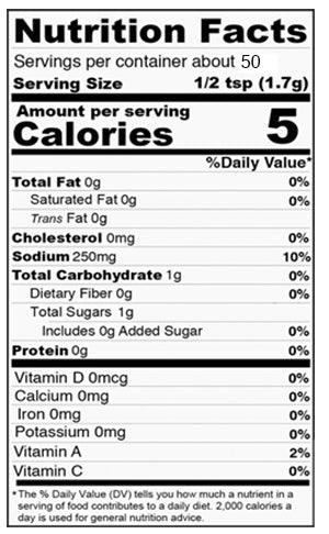 Nutrition Facts