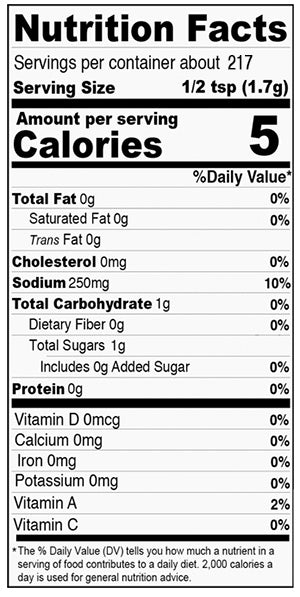 Nutrition Facts