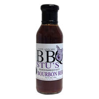 BBQ Stu's Sauces   Bourbon Berry 14 oz