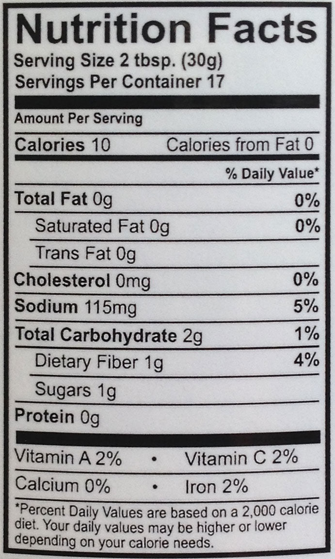 Nutrition Facts