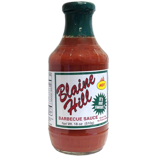 Blaine Hill BBQ   Hot Barbecue Sauce 18 oz