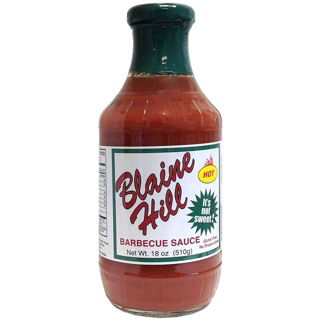 Blaine Hill BBQ   Hot Barbecue Sauce 18 oz