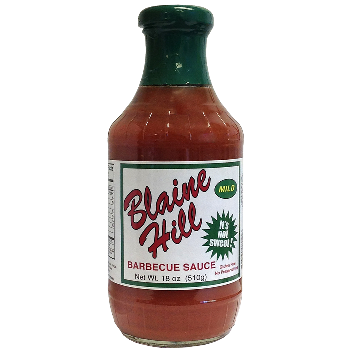 Blaine Hill BBQ   Mild Barbecue Sauce 18 oz