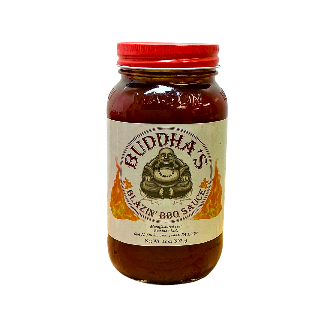 Buddha's Blazin BBQ Sauce 32 oz