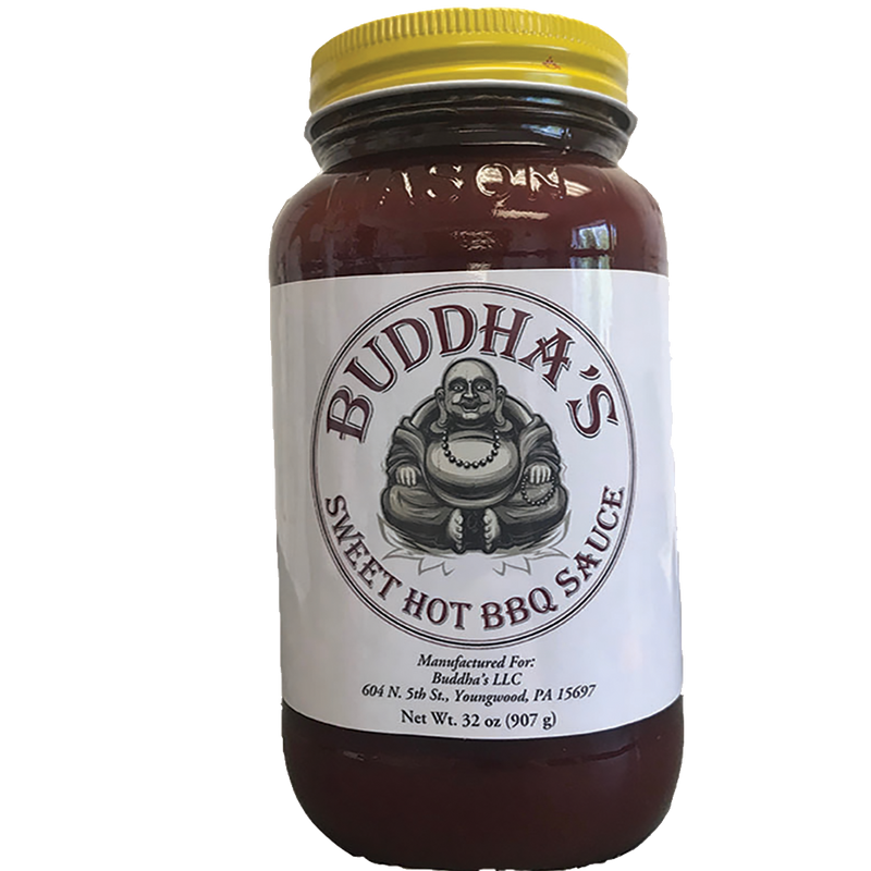 Buddha's   Sweet Hot BBQ Sauce 32 oz