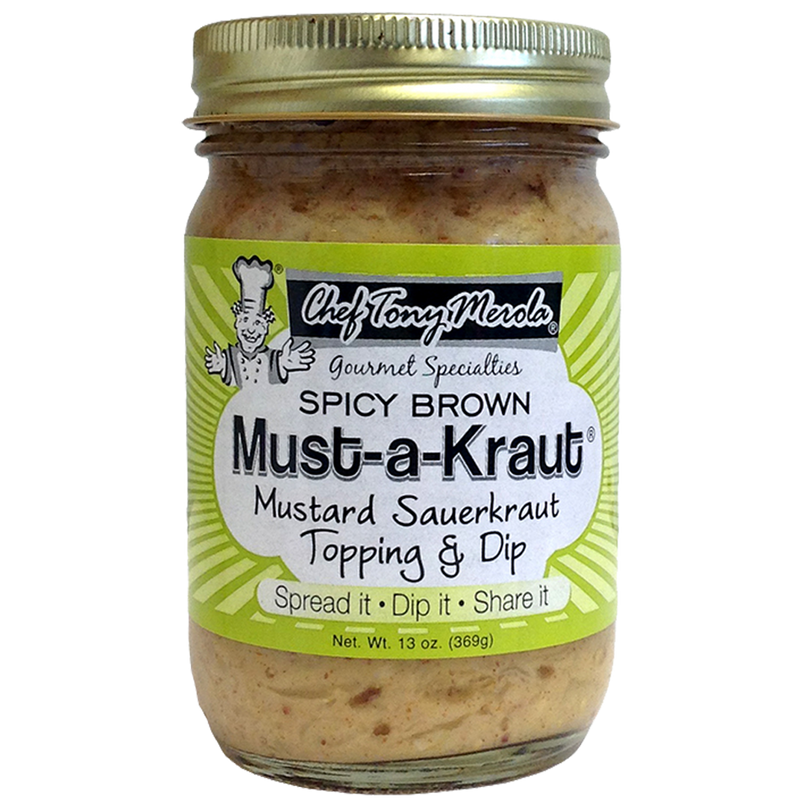 Chef Tony Merola - Spicy Brown Must a Kraut 13 oz