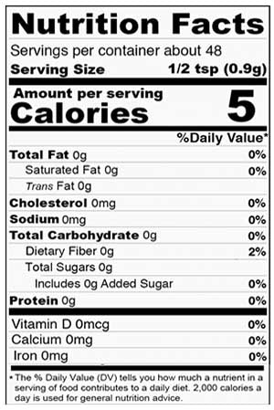 Nutrition Facts