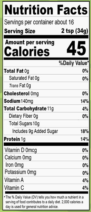 Nutrition Facts