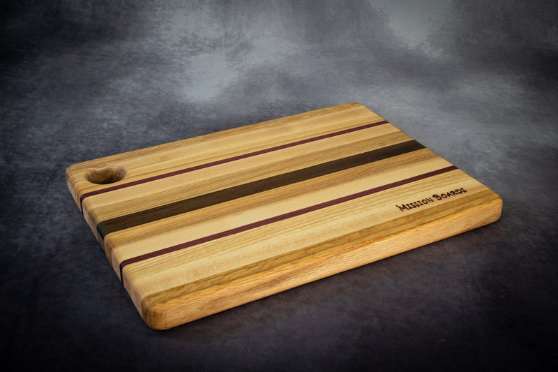 Small cutting board with thumb hole