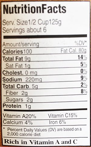 Nutrition Facts