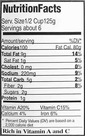 Nutrition Facts