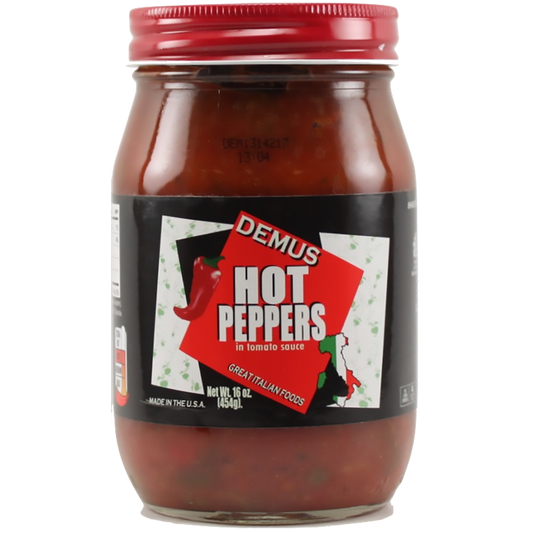 Demus - Hot Peppers in Tomato Sauce 16 oz