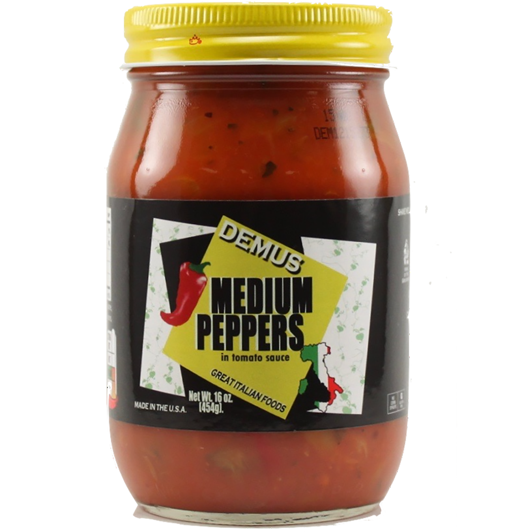 Demus - Medium Peppers in Tomato Sauce 16 oz
