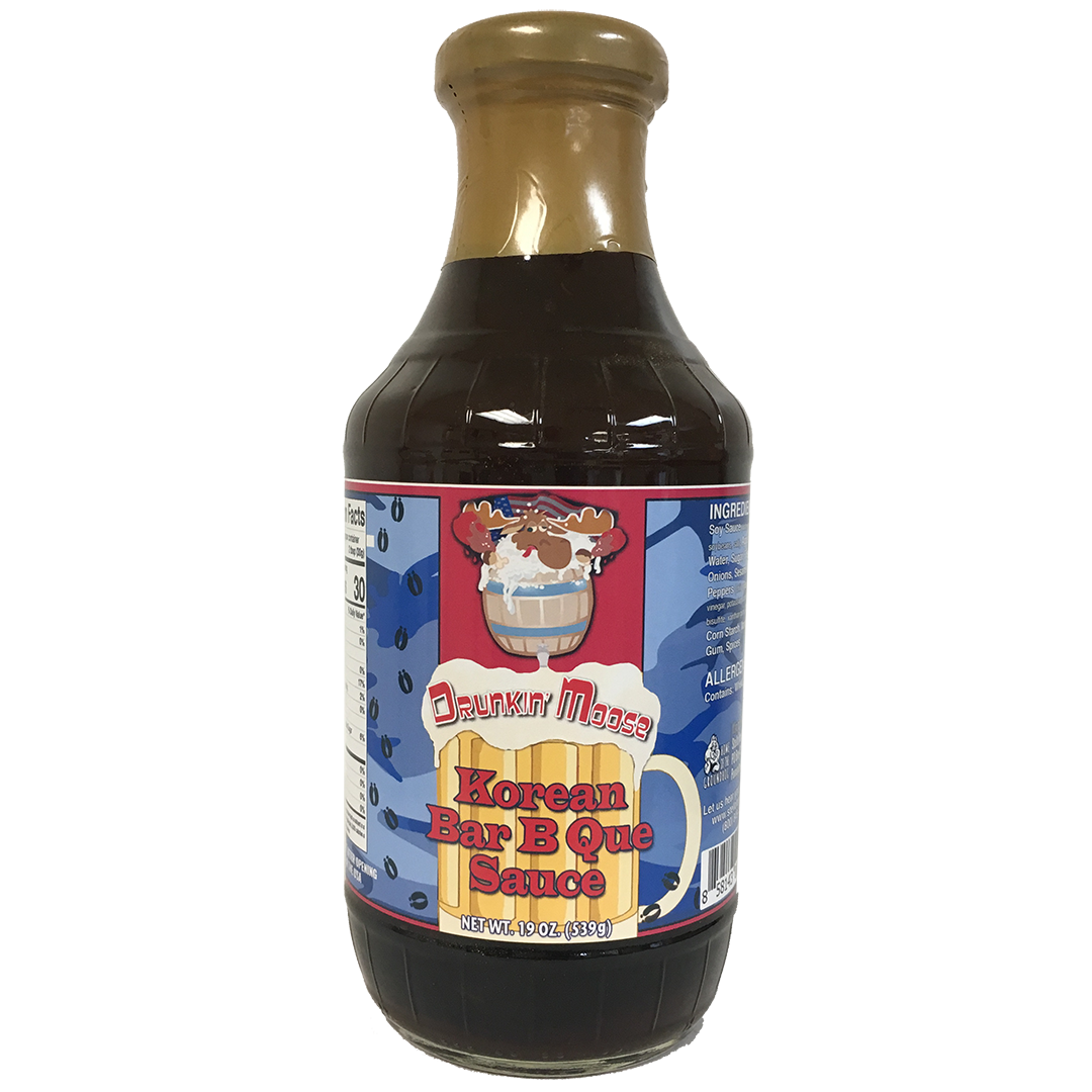 Drunkin' Moose BBQ Sauce   Korean 19 oz