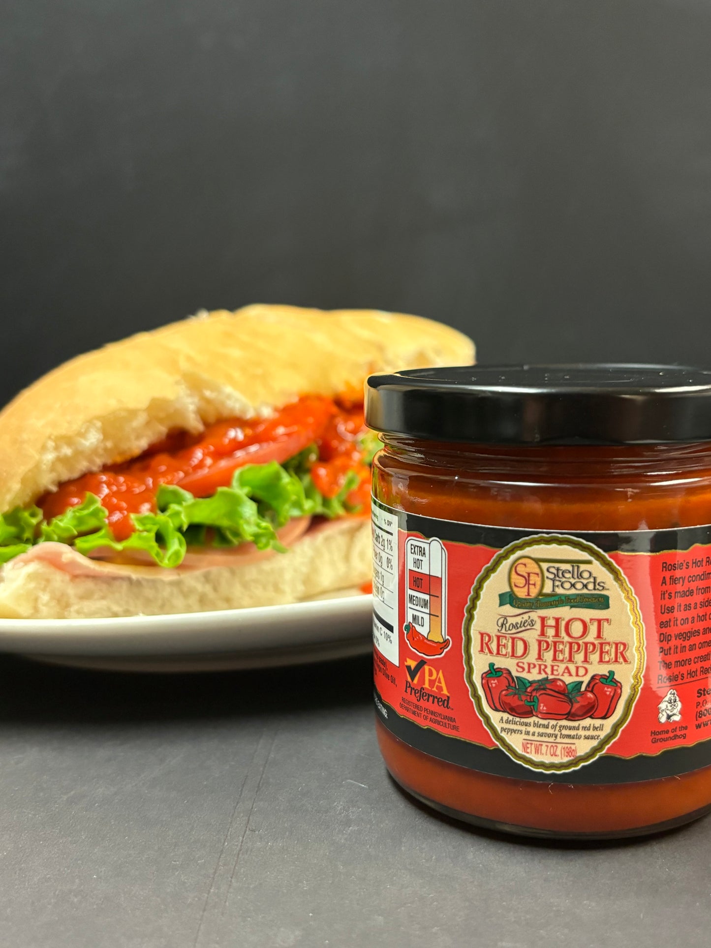 Stello Foods - Rosie's Hot Red Pepper Spread 7 oz