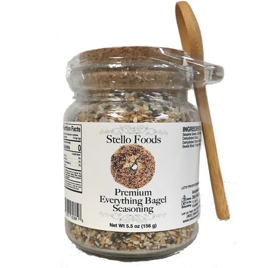 Stello Foods Spices - Everything Bagel Seasoning - Premium 5.5 oz