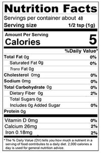 Nutrition Facts