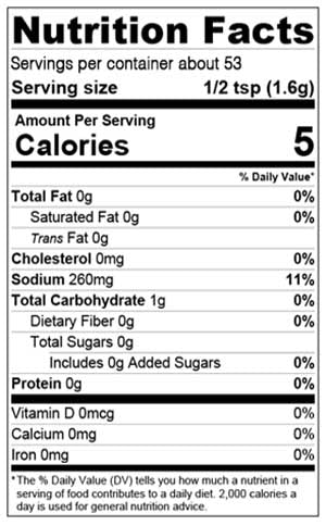 Nutrition Facts