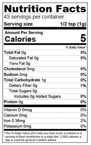 Nutrition Facts