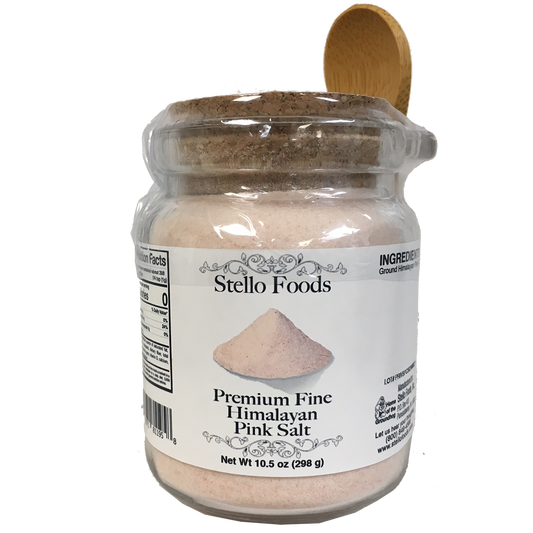 Stello Foods Spices   Salt   Himalayan Pink   Premium Fine 10.5 oz