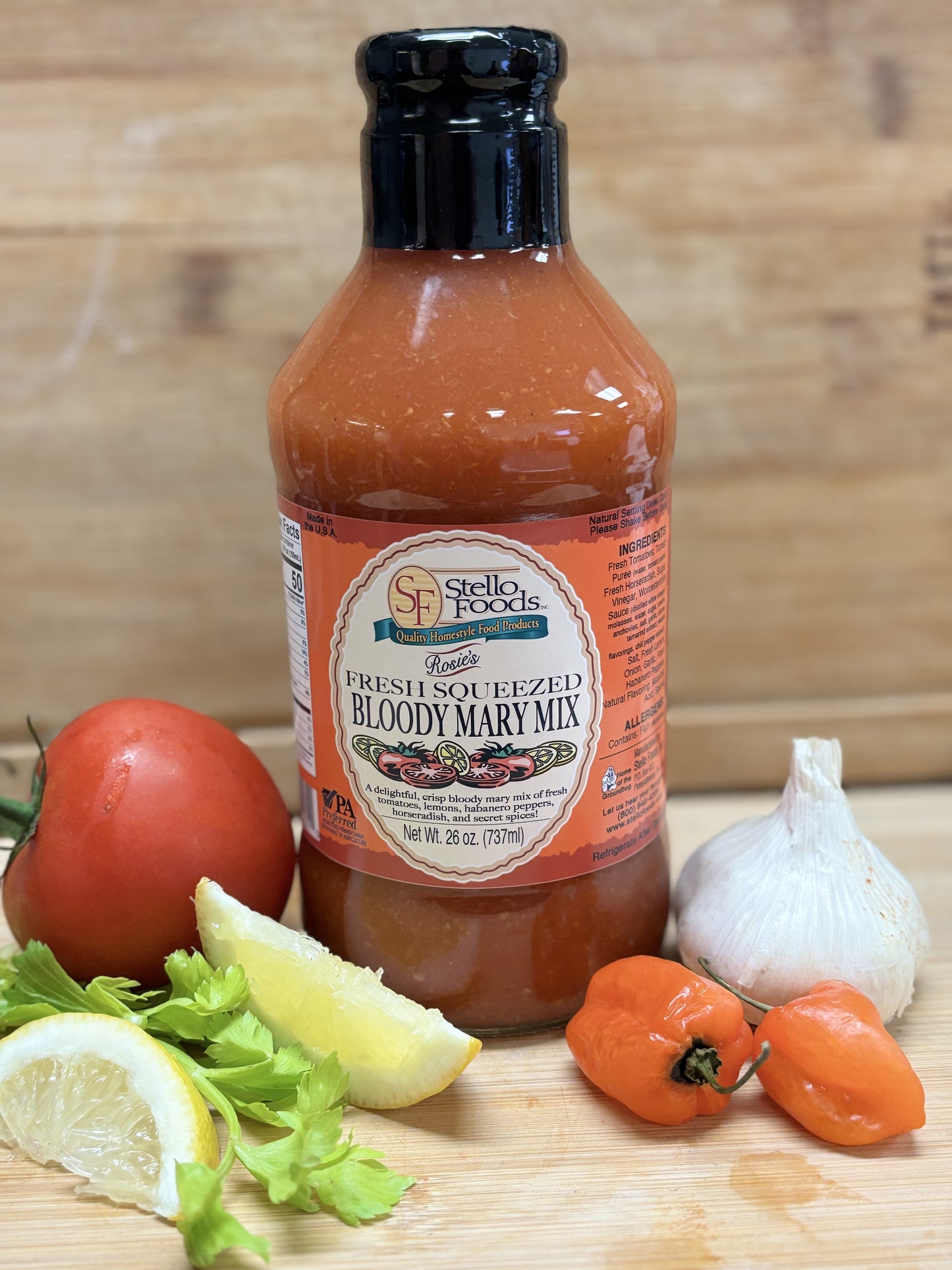 Stello Foods - Rosie's Fresh Squeezed Bloody Mary Mix 26 oz