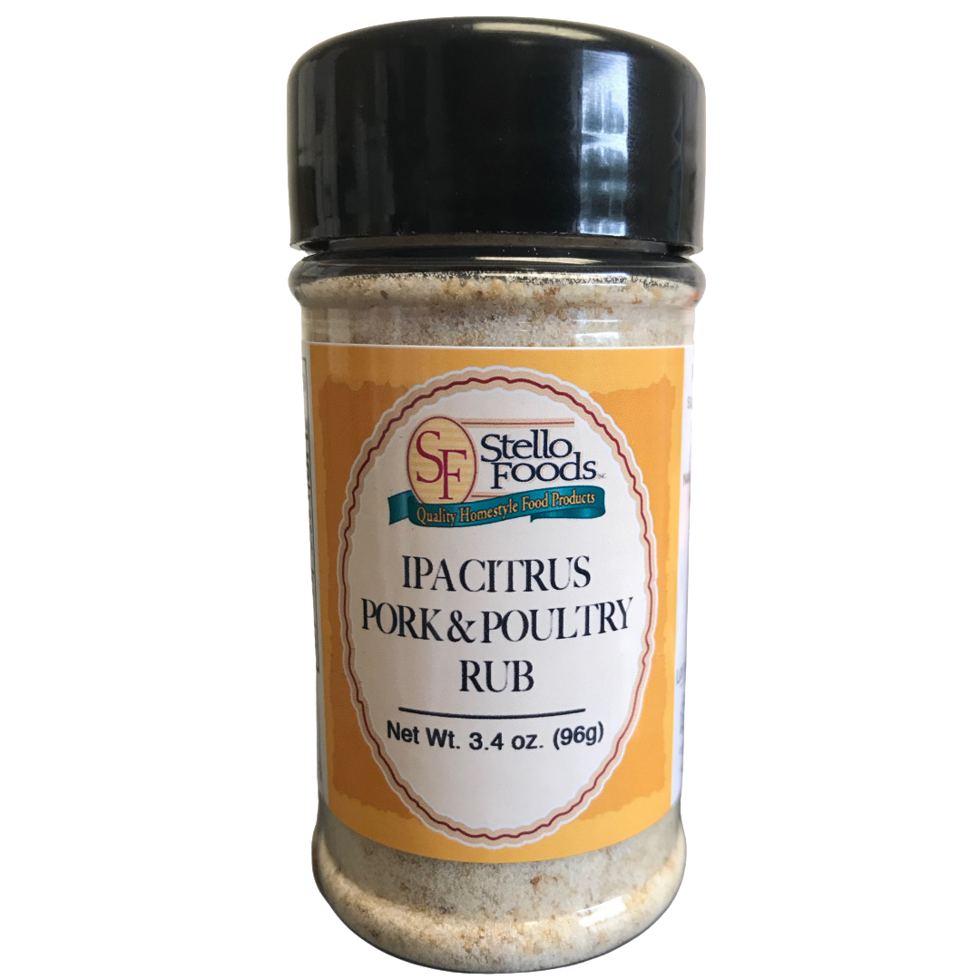 Stello Foods Spices   IPA Citrus Pork and Poultry Rub 3.4 oz