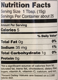 Nutrition Facts