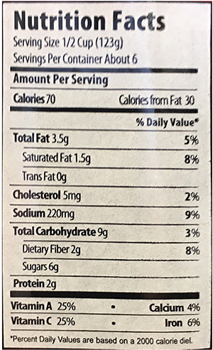 Nutrition Facts