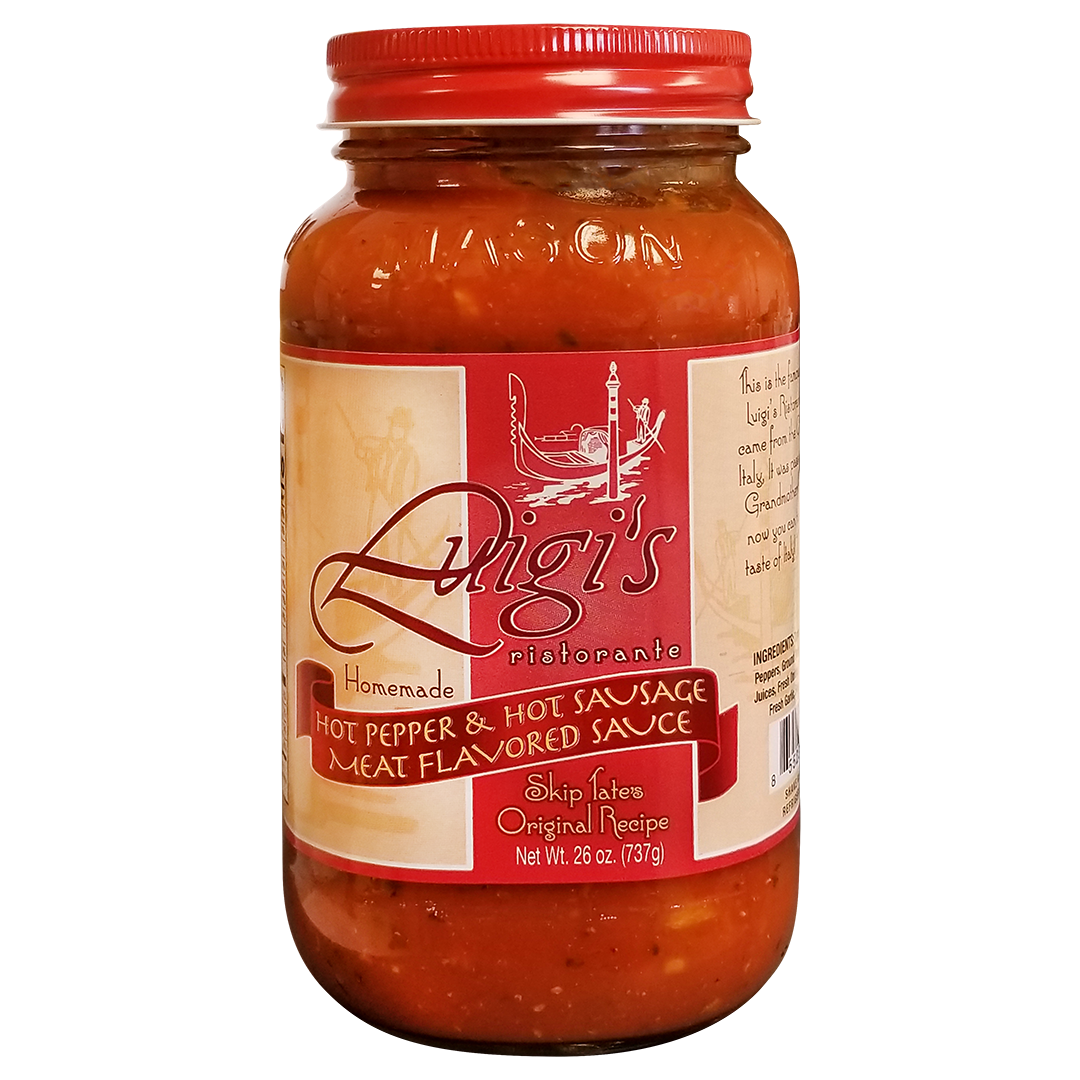 Luigi's   Hot Pepper & Hot Sausage Meat Flavored Sauce 26 oz