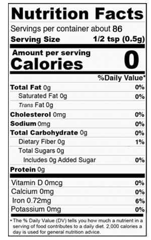 Nutrition Facts