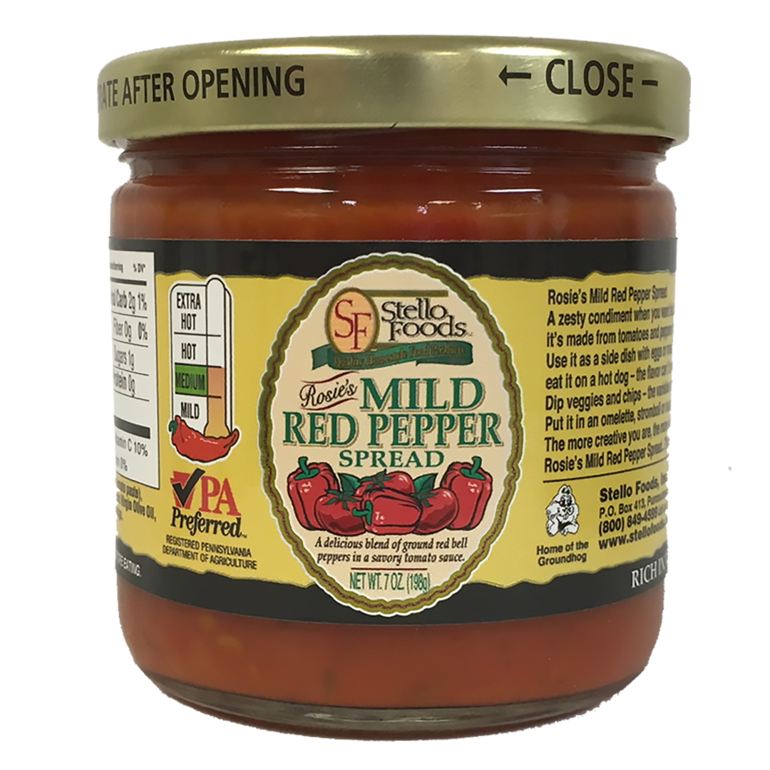 Stello Foods   Rosie's Mild Pepper Spread 7 oz 