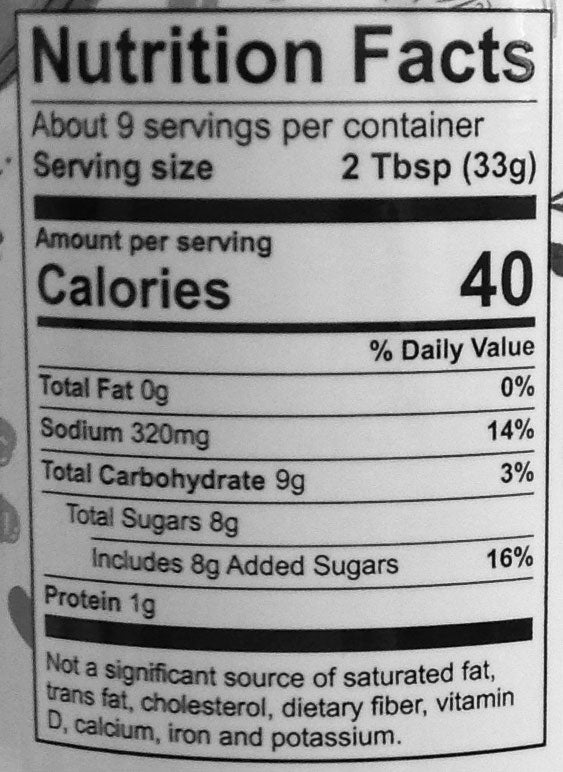 Nutrition Facts