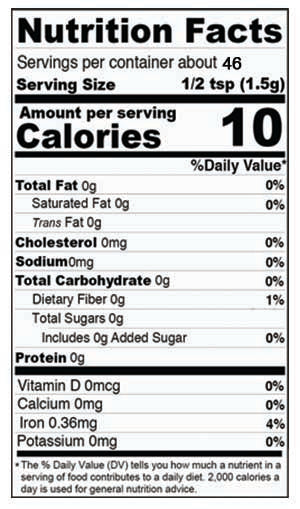 Nutrition Facts