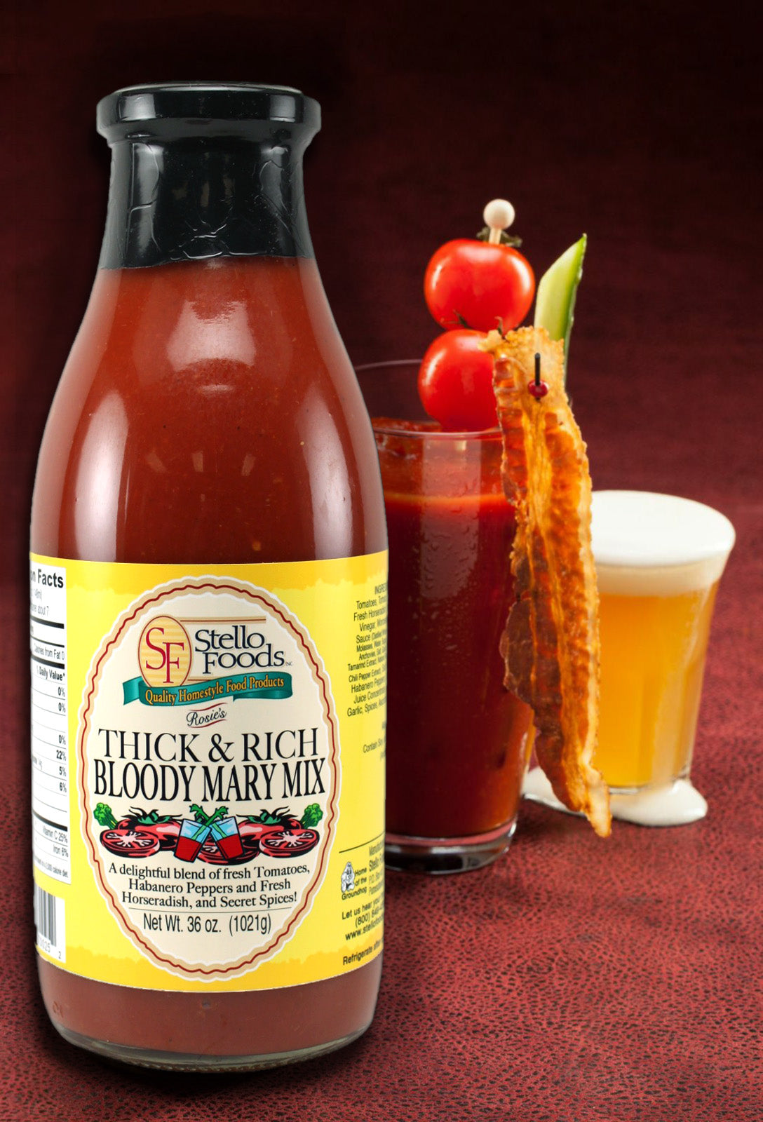 Stello Foods - Rosie's Thick & Rich Bloody Mary Mix 26 oz