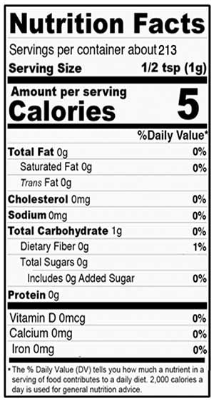 Nutrition Facts