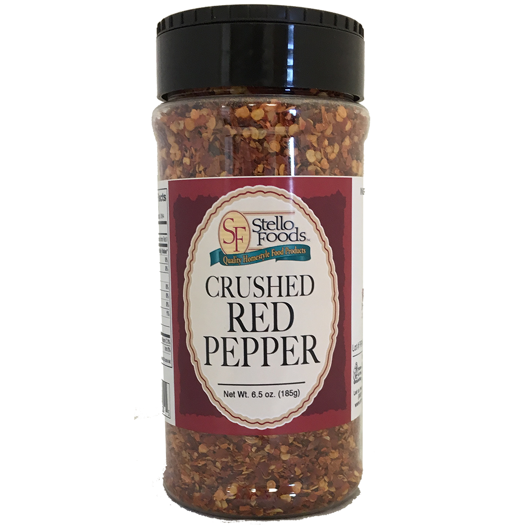 Stello Foods Spices   Red Pepper   Crushed 6.5 oz