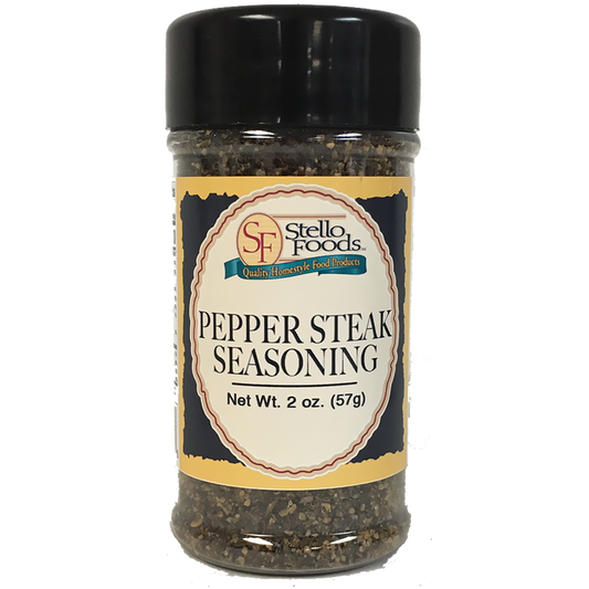 Stello Foods Spices - Pepper Steak Seasoning 2.0 oz