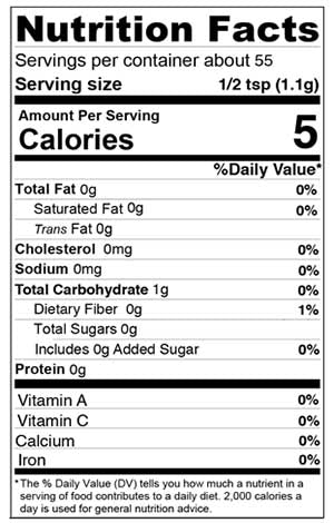 Nutrition Facts