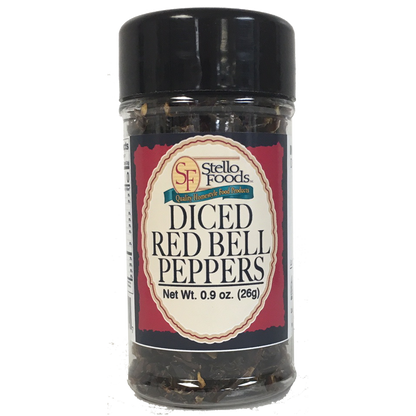 Stello Foods Spices   Red Bell Peppers   Diced .9 oz
