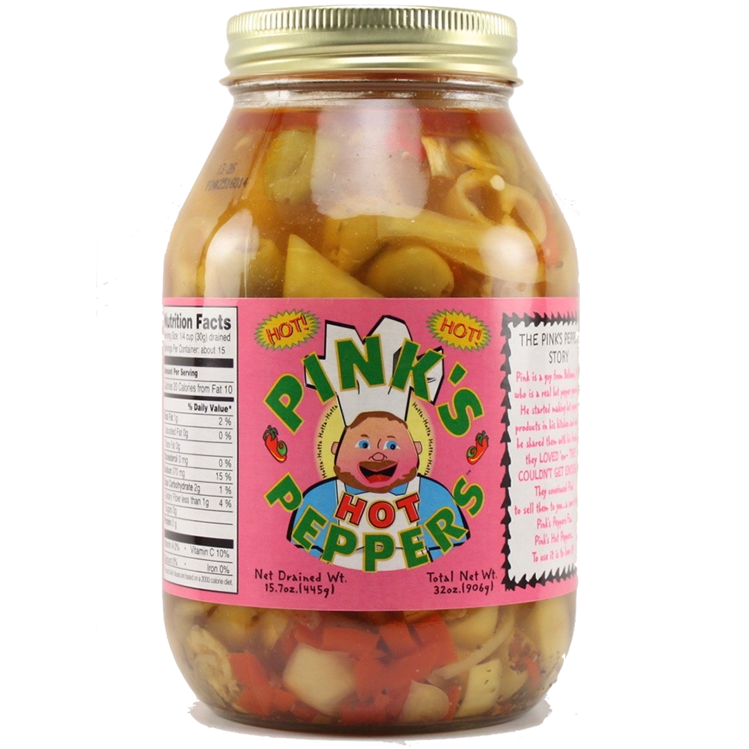 Pink's - Hot Peppers 32 oz