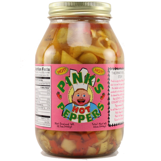 Pink's - Hot Peppers 32 oz